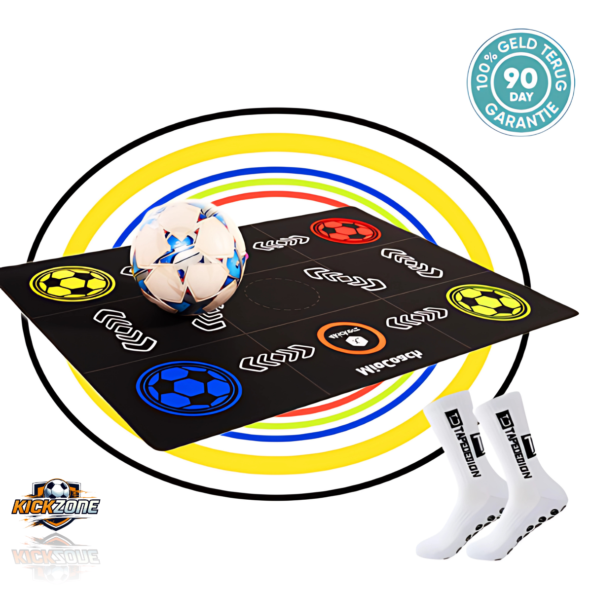 Kickzone™ Voetbal Trainingsmat + GRATIS Voetbalsokken & Programma