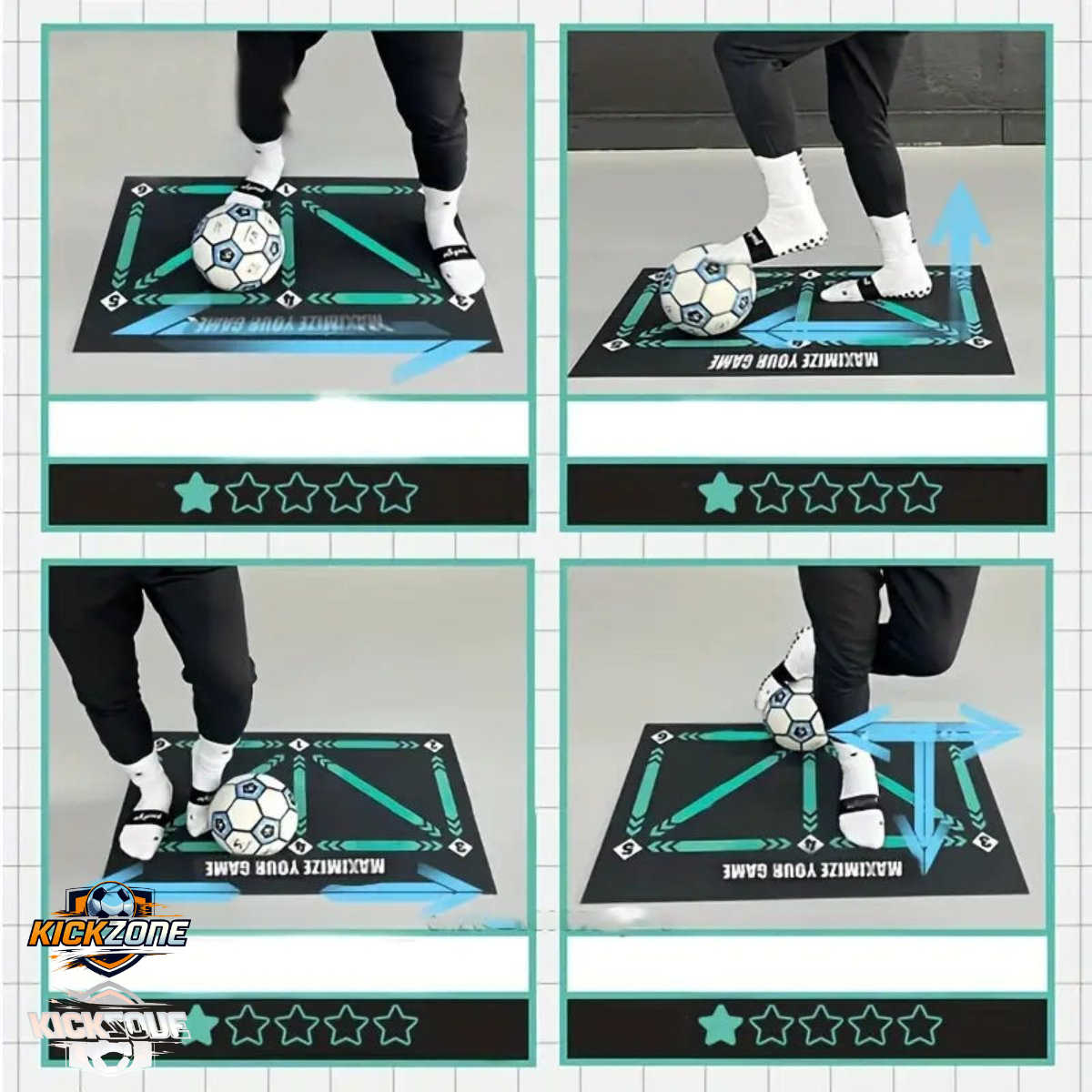 Kickzone™ Voetbal Trainingsmat + GRATIS Voetbalsokken & Programma